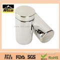 HDPE silver bottle with a silver lid for nutritional supplements
